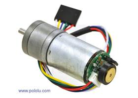 25D mm metal gearmotor with 48 CPR encoder